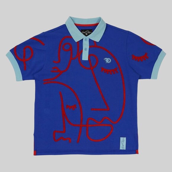 Frost Original Face Mens Polo Shirt 6XB Abstract Faces Graphic Quality Polo - Picture 1 of 12